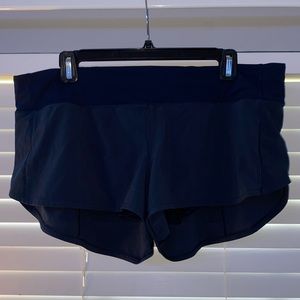 NWOT Navy Blue Lululemon Speed Up Shorts 2.5”